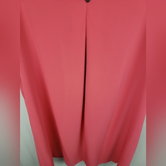Lauren Ralph Lauren Coral Rose VNECK Coral Rose Dress Sz 10 - Picture 5 of 11